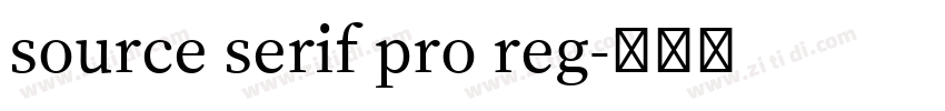source serif pro reg字体转换 source serif pro reg字体转换